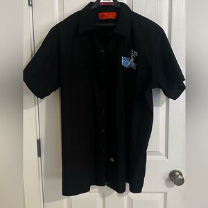 Dickie’s Black Short Sleeve Men's Shop Shirt
